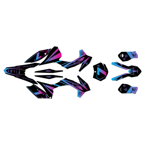 ktm 125sx graphics kit 2015 bold series magenta-shift