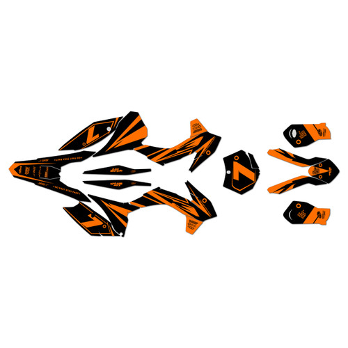 ktm 350sxf graphics kit 2015 bold series orange-shift