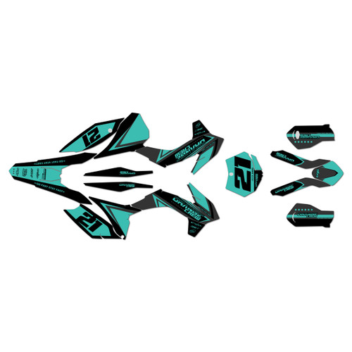 ktm 250sxf graphics kit 2015 crew series teal-shift