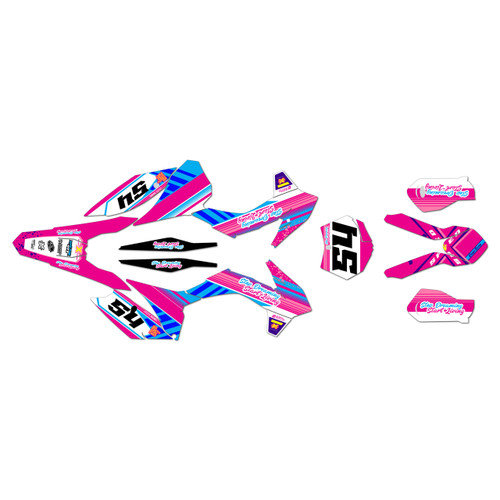 ktm 125sx graphics kit 2015 split series magenta