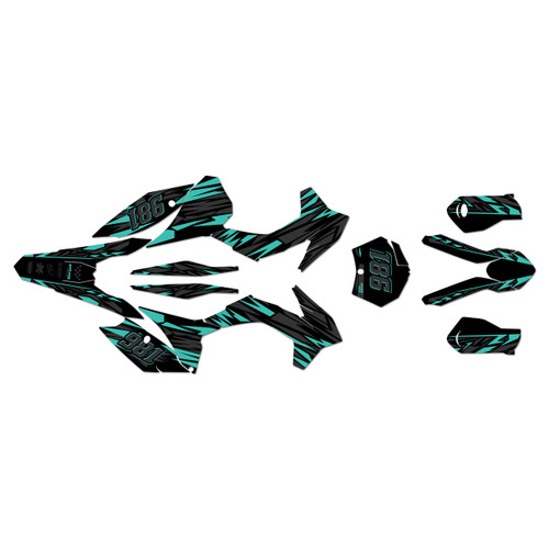 KTM 125SX, 150SX & 250SX graphics kit 2015 twitch series teal