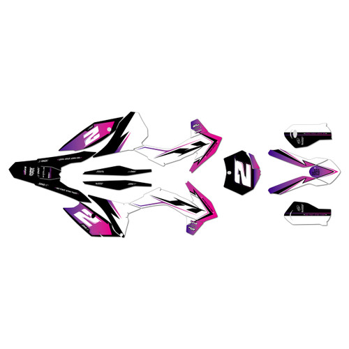 ktm 250xc graphics kit 2015-2016 razor series purple