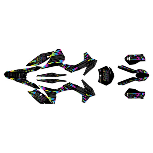 KTM 250XC-F, 350XC-F & 450XC-F graphics kit 2015 twitch series rainbow