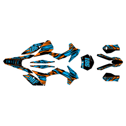 ktm 450xcf graphics kit 2015 twitch series cyan