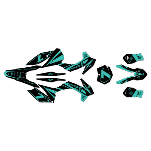 ktm 450smr graphics kit 2014-2015 bold series teal-shift