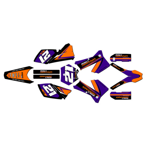 ktm 250xc graphics kit 2006-2007 crew series purple