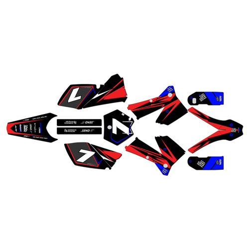 ktm 525mxc graphics kit 2005 bold series red