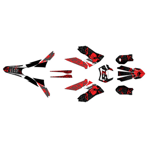 ktm freeride-sx graphics kit 2018-2023 cyrus series red