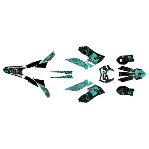 ktm freeride-sm graphics kit 2018-2023 cyrus series teal