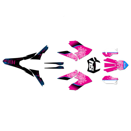 ktm freeride-exc graphics kit 2018-2026 fatality series magenta
