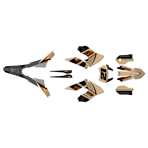 ktm freeride-exc graphics kit 2018-2026 og-crew series tan