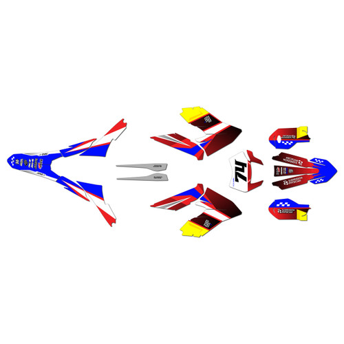 ktm freeride-exc graphics kit 2018-2026 prestige series red