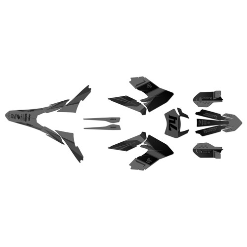 ktm freeride-sm graphics kit 2018-2023 prestige series smoke