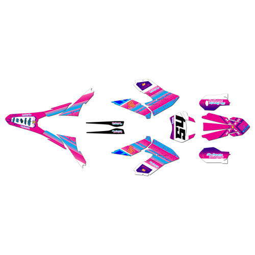 ktm freeride-sm graphics kit 2018-2023 split series magenta