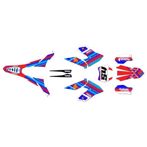 ktm freeride-exc graphics kit 2018-2026 split series red