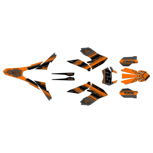 ktm freeride-exc graphics kit 2018-2026 split series orange