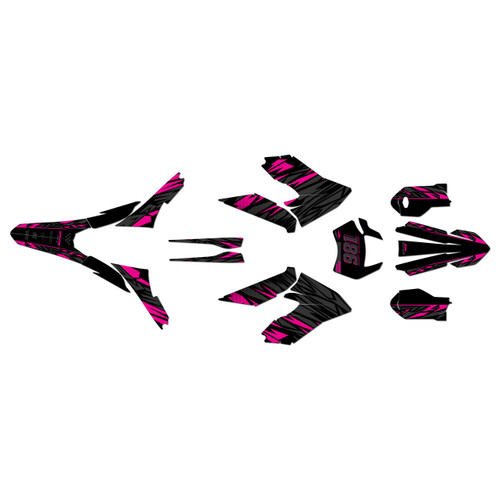 ktm freeride-sm graphics kit 2018-2023 twitch series magenta