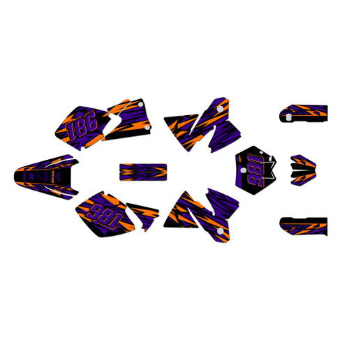 KTM 125SX, 200SX, 250SX & 380SX graphics kit 1998-2000 twitch series purple