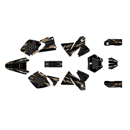 KTM 125SX, 250SX & 380SX graphics kit 1998-2000 twitch series tan