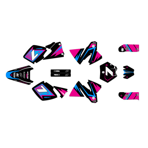 ktm 400sx graphics kit 1998-1999 bold series magenta