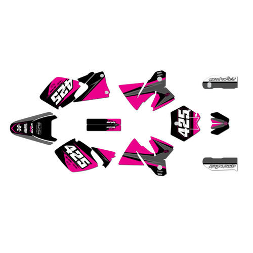 KTM 400SX graphics kit 1998-1999 screech series magenta