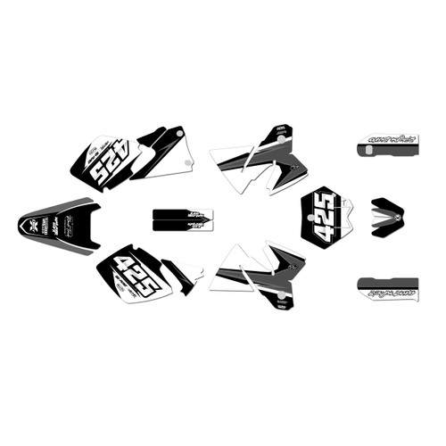 KTM 400SX graphics kit 1998-1999 screech series white