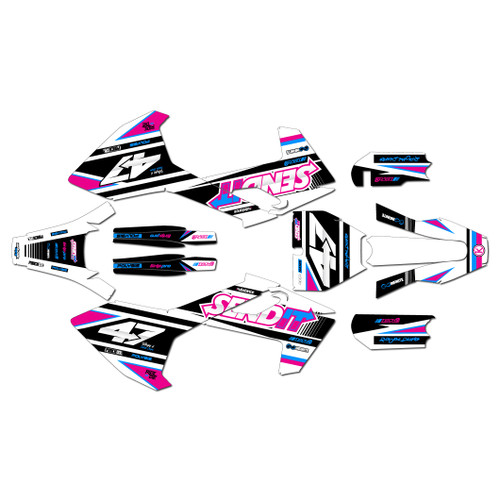 husqvarna tc65 graphics kit 2016-2023 fresh series magenta