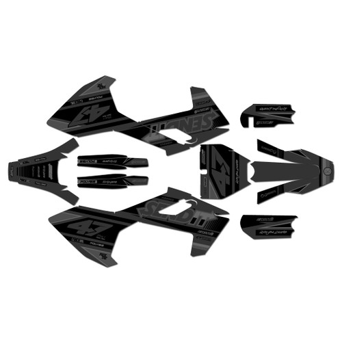 husqvarna tc65 graphics kit 2016-2023 fresh series smoke