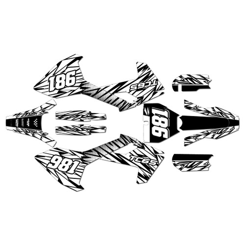 husqvarna tc65 graphics kit 2016-2023 twitch series white