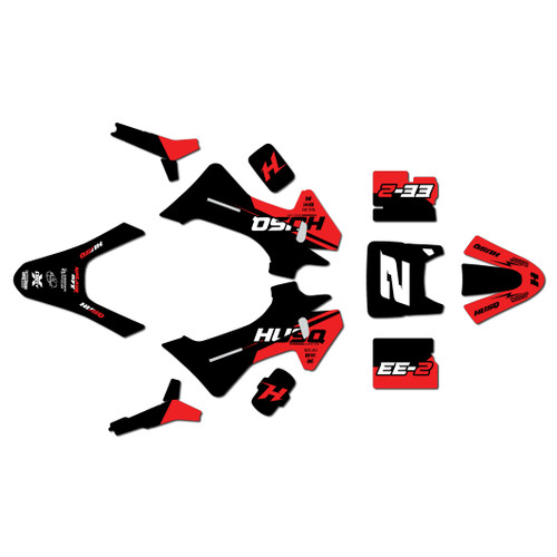 husqvarna ee2 graphics kit 2023-2026 splinter series red
