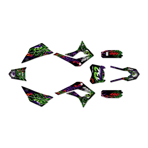 kayo td125 graphics kit 2021-2023 core series green