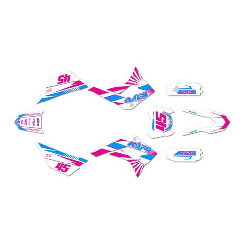 kayo td125 graphics kit 2021-2023 fh series magenta