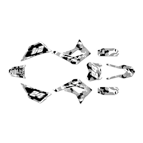 kayo td125 graphics kit 2021-2026 invasion series white