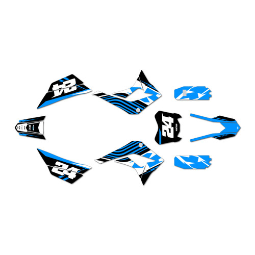 kayo td125 graphics kit 2021-2023 jawbreaker series cyan