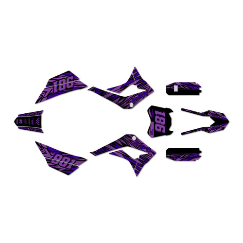 kayo td125 graphics kit 2021-2023 twitch series purple