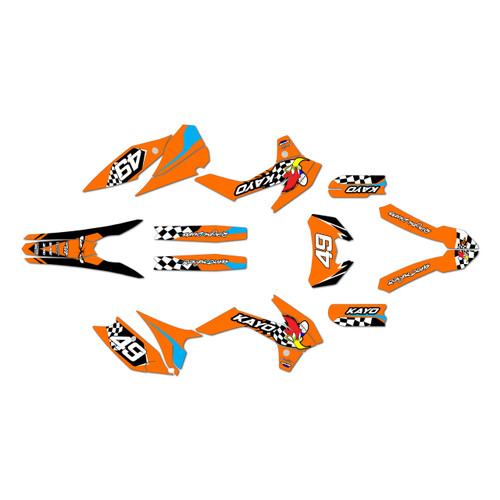 kayo k2-pro graphics kit 2025-2026 pecker series orange