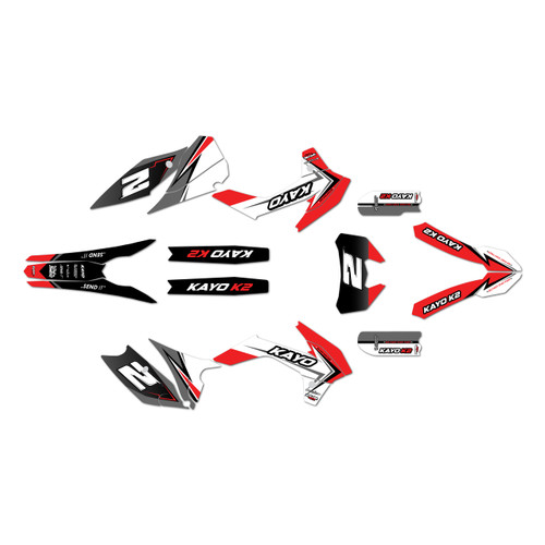 kayo k2-pro graphics kit 2025-2026 razor series red