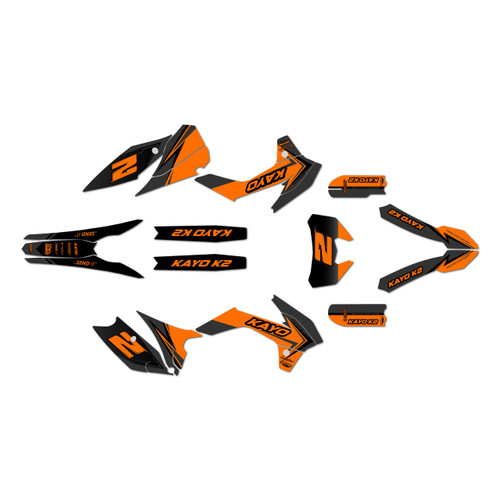 kayo k2-pro graphics kit 2025-2026 razor series orange-shift