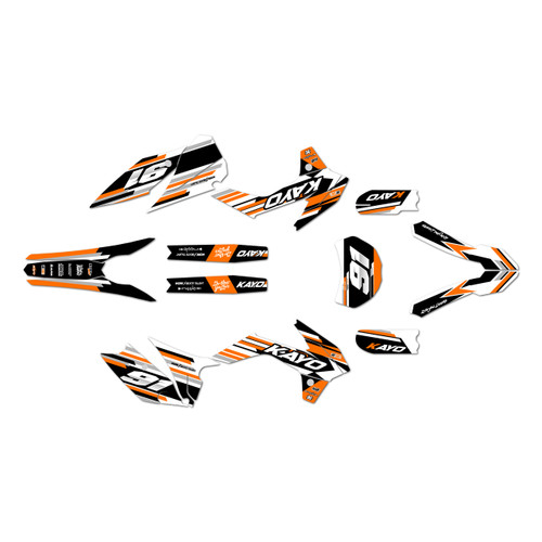 kayo k2-230 graphics kit 2021-2026 coil series orange