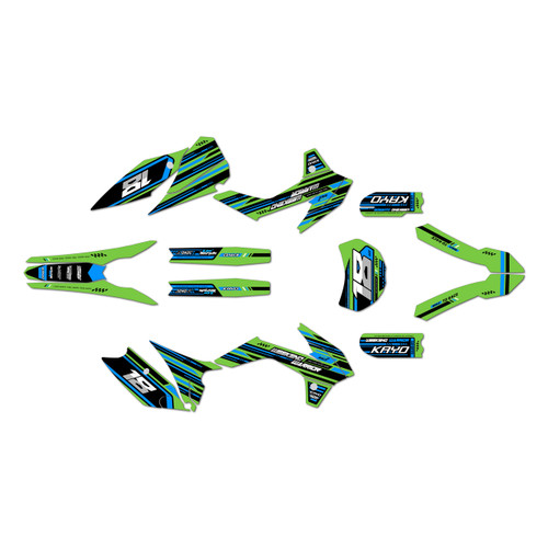 kayo k2-230 graphics kit 2021-2026 warrior series green
