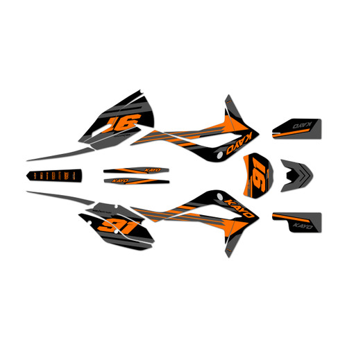 kayo k4-250 graphics kit 2021-2026 coil series orange-shift