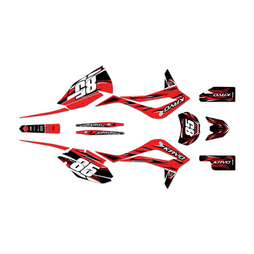 kayo k4-250 graphics kit 2021-2026 guard series red