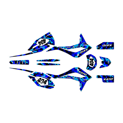 kayo k4-250 graphics kit 2021-2026 invasion series blue