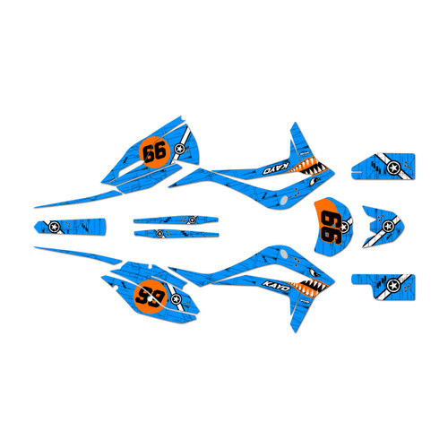 kayo k4-250 graphics kit 2021-2026 predator series cyan