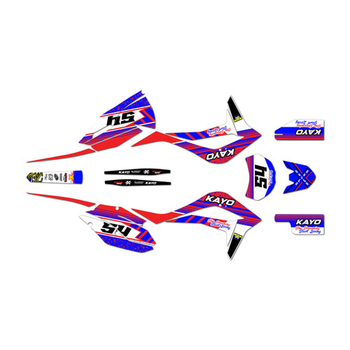 kayo k4-250 graphics kit 2021-2026 pulse series red