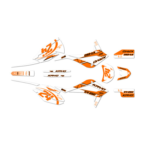 kayo k4-250 graphics kit 2021-2026 speed series orange-shift