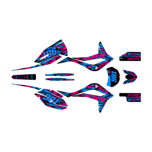 kayo k4-250 graphics kit 2021-2026 twitch series magenta