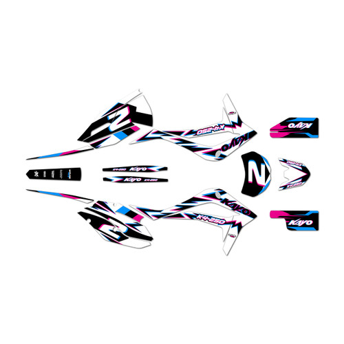kayo k4-250 graphics kit 2021-2026 vizion series magenta