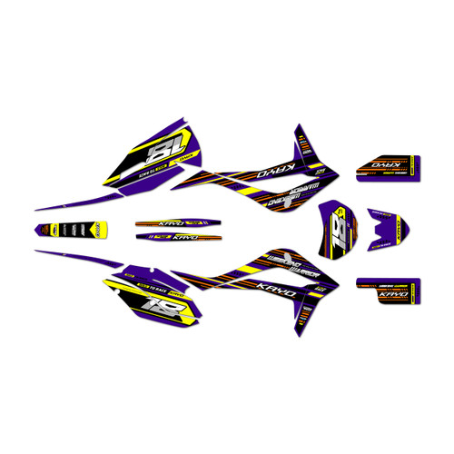 kayo k4-250 graphics kit 2021-2026 warrior series purple