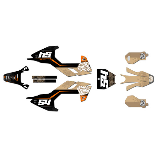 husqvarna ee3 graphics kit 2023-2026 fatality series tan